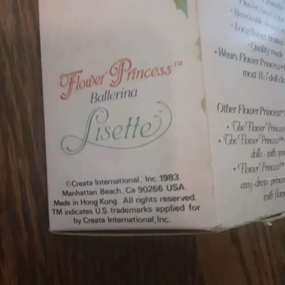 Vintage Lisette Flower Princess Ballerina 11.5